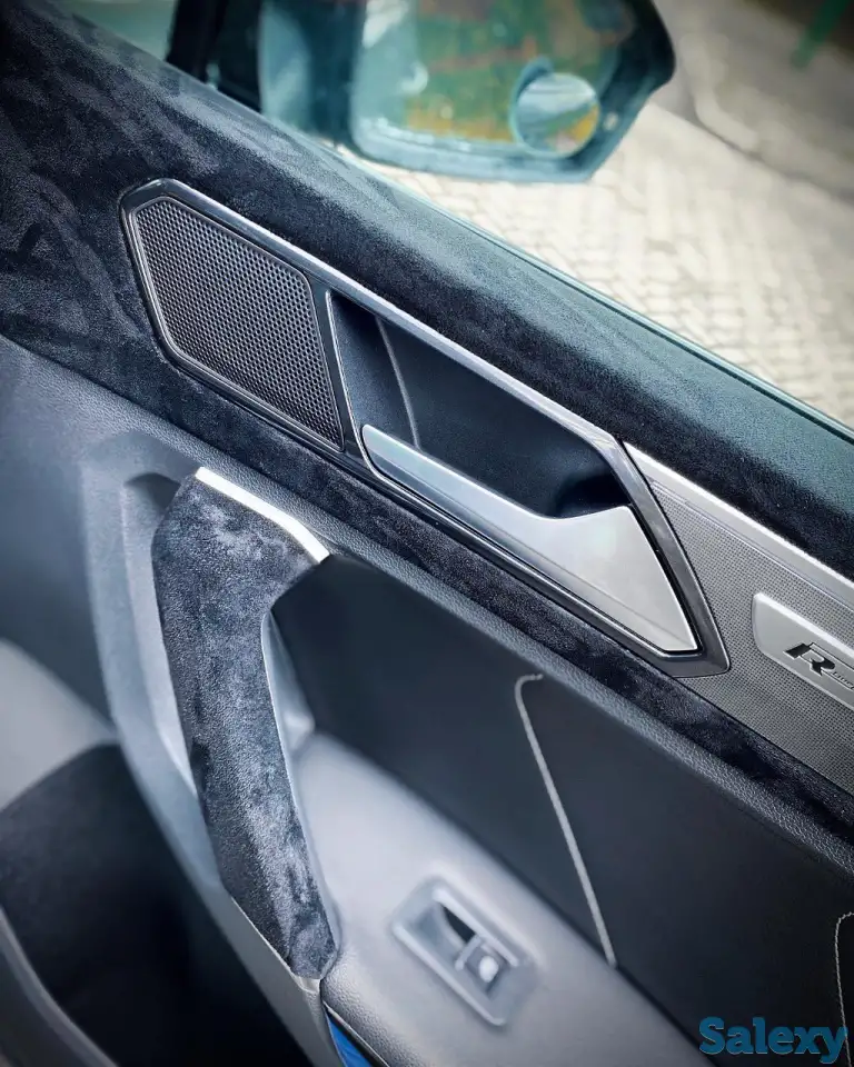 Черная самоклеящаяся алькантара, фотография 4