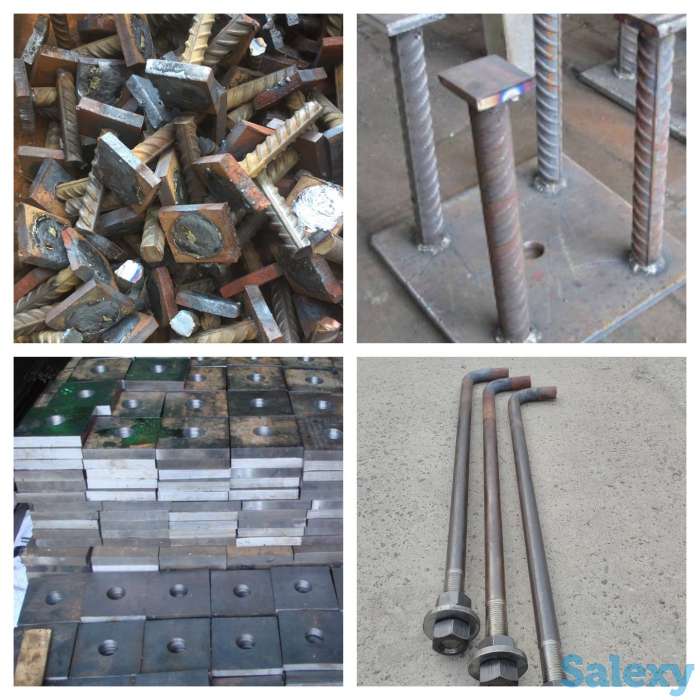 Изготовление квадратных шайб с приваренной арматурой, фотография 1