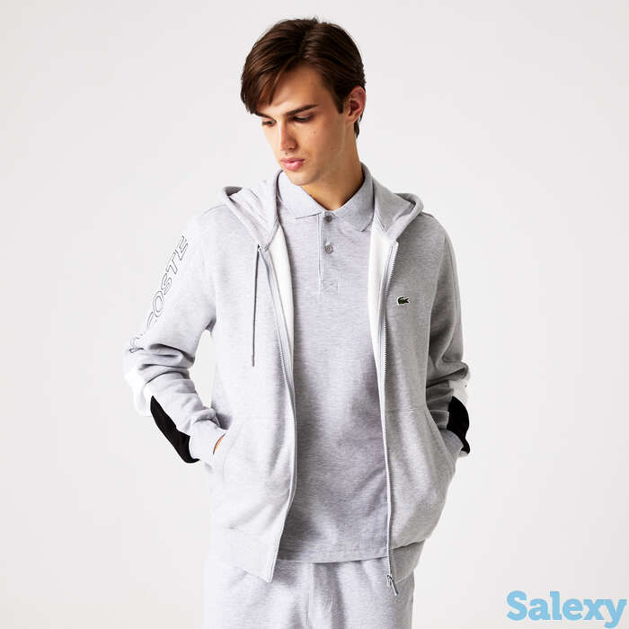 Мужская флисовая толстовка lacoste на молни, фотография 1