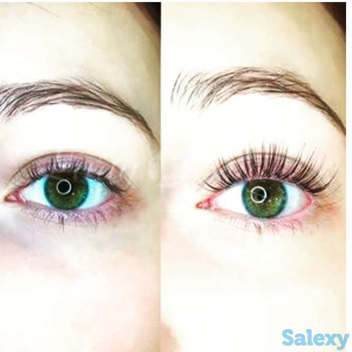 Ламинирование ресниц , Ботокс . Оформление бровей ( хна, краска) ( пинцет , нитка), фотография 2