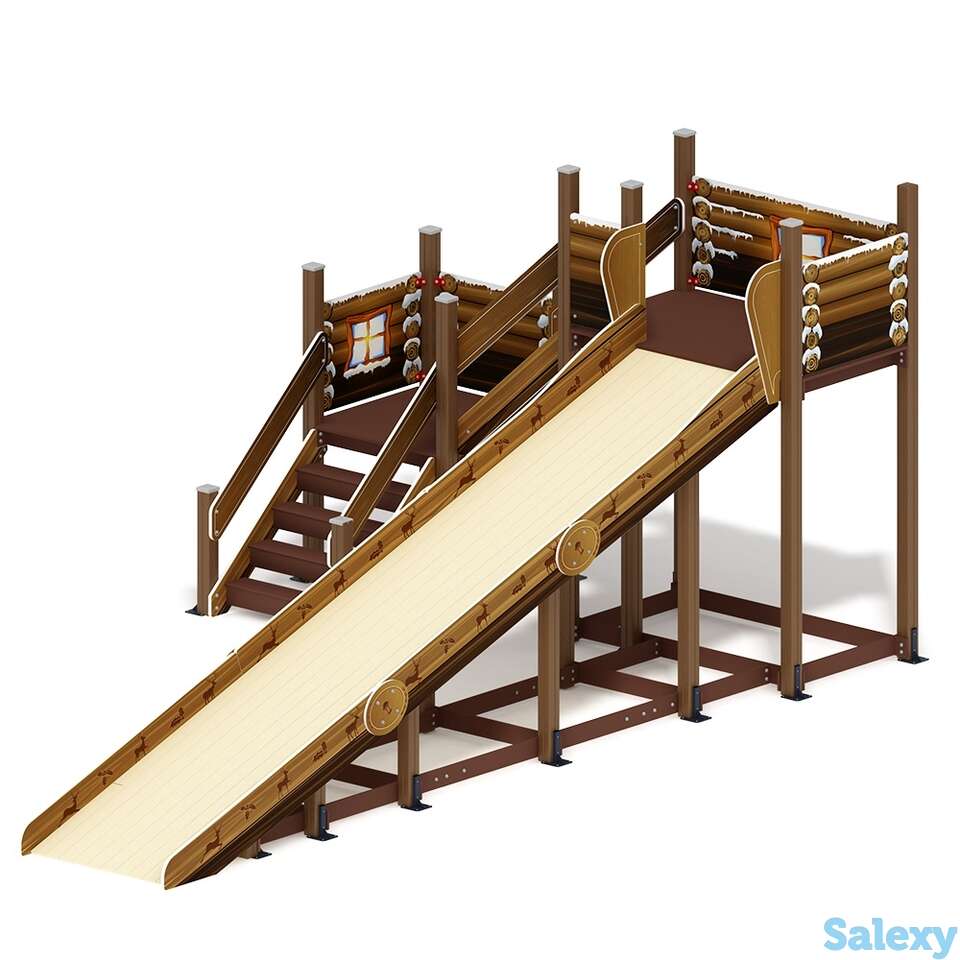 Горка зима (коричневый) н-2000 ио 49.01.02-03, фотография 1