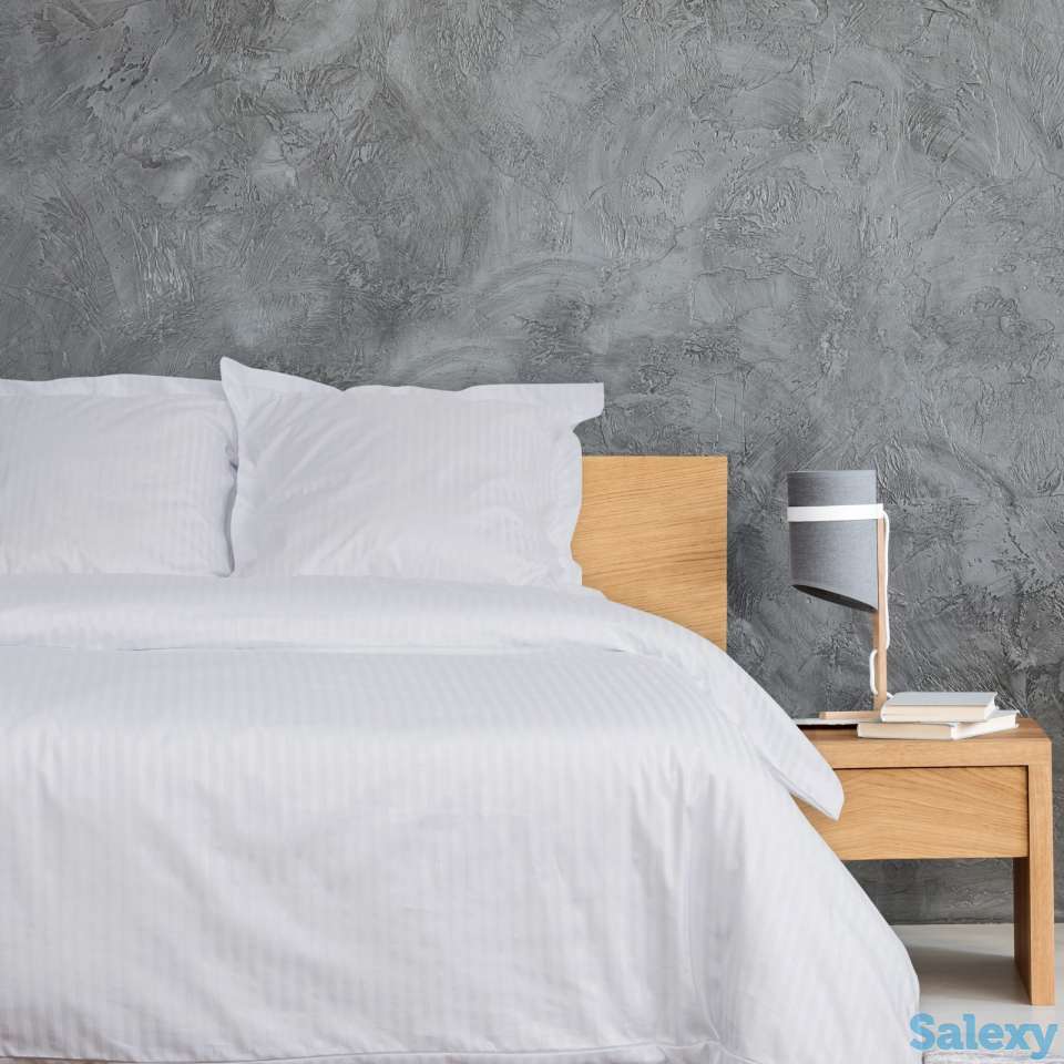 Комплект постельного белья 2х спл , страйп-сатин , полоска 1*1см,115гр/м2, фотография 1