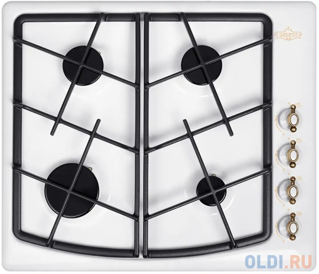 Варочная панель газовая gefest сг сн 1211 к82 белый, фотография 1