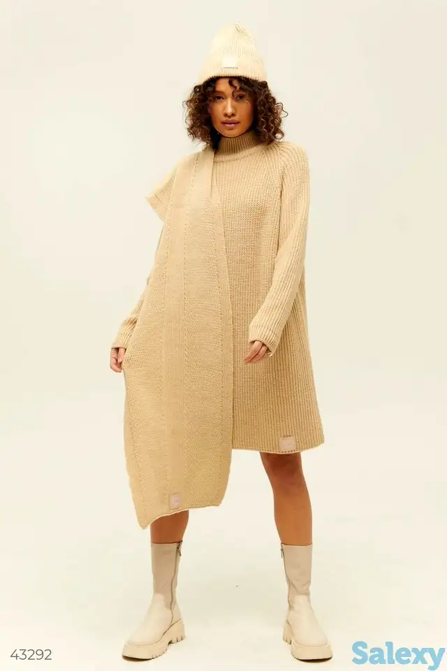 Вязаный теплый шарф, фотография 3