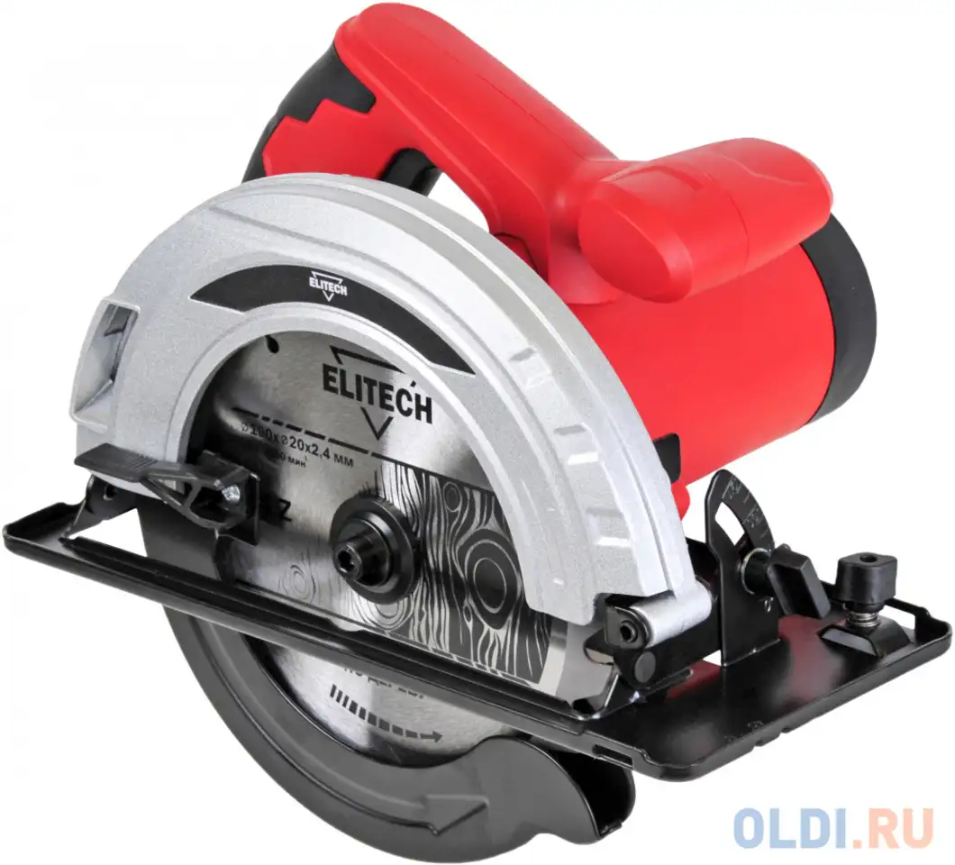 Дисковая пила elitech пд 190 1500 вт 190мм, фотография 1