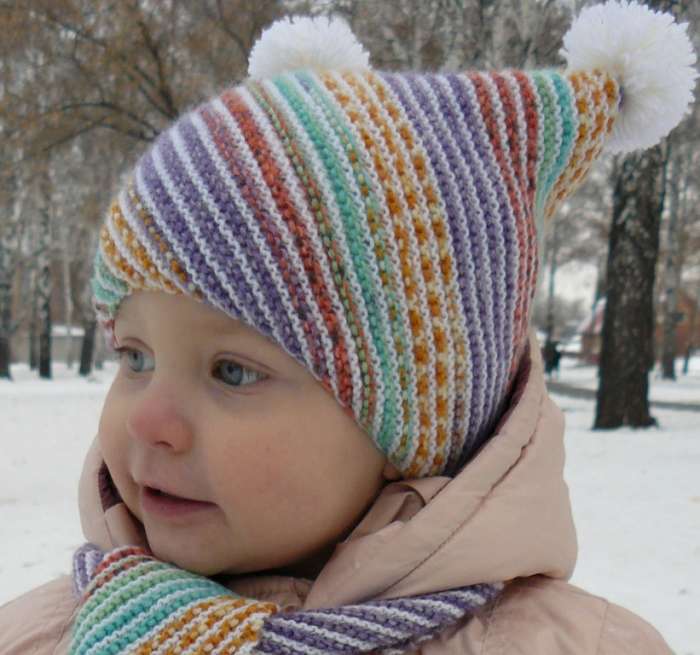Шапки, шарфы производство вязанных изделий (сделано в Казахстане), фотография 3