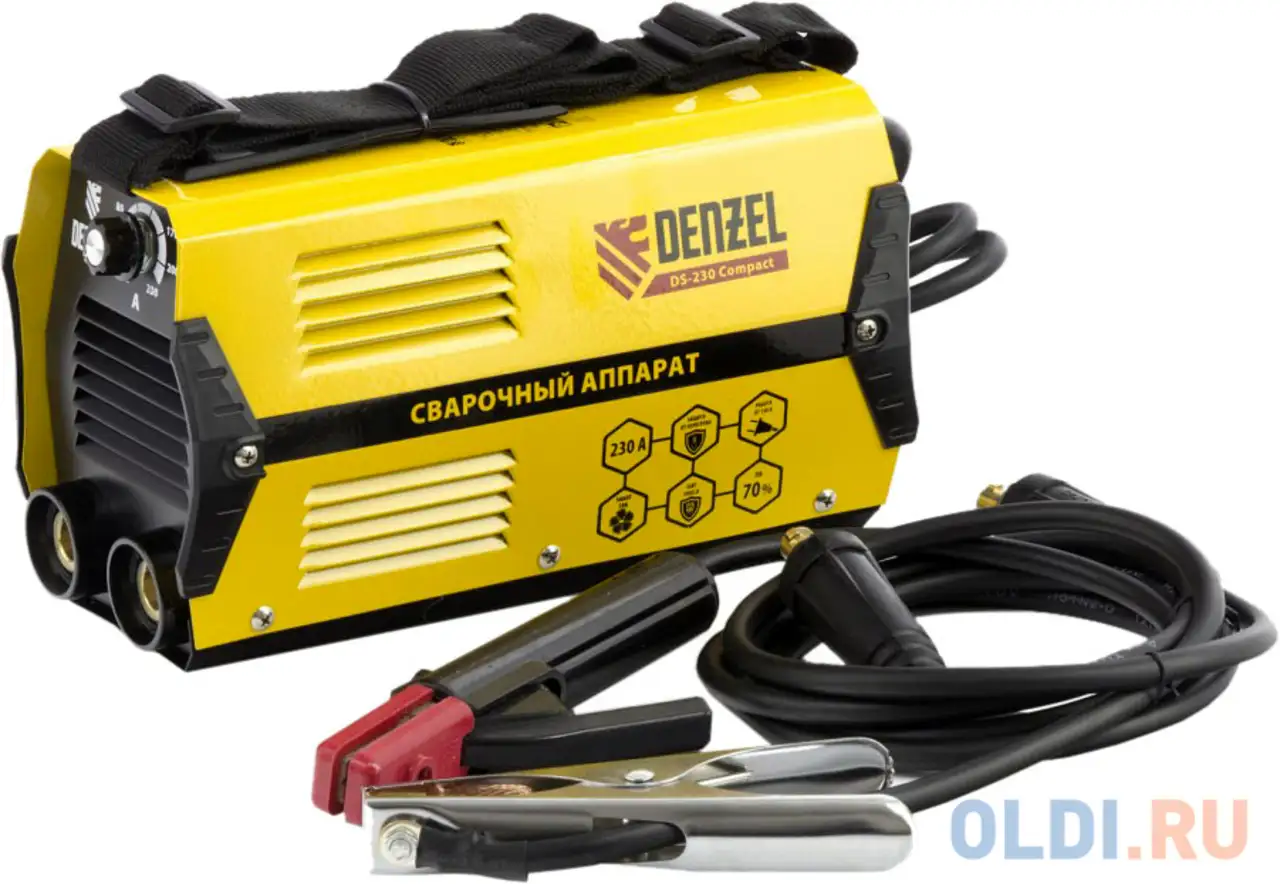 Аппарат инвертор. дуговой сварки ds-230 compact, 230 а, пв 70%, диам.эл., фотография 1