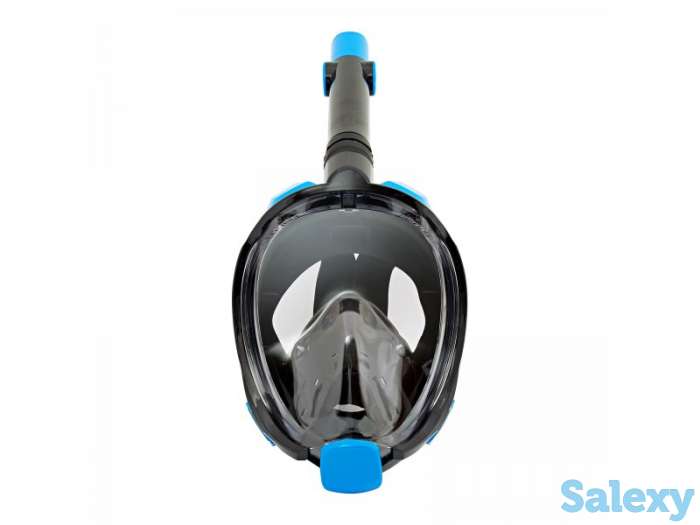 Маска подводная полнолицевая sargan галактика премиум прозрачная/синяя/голубая, фотография 7