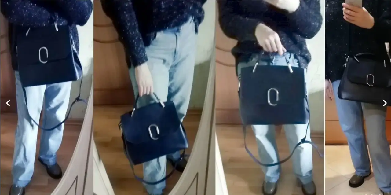 Сумка женская через плечо натуральная кожа, фотография 9