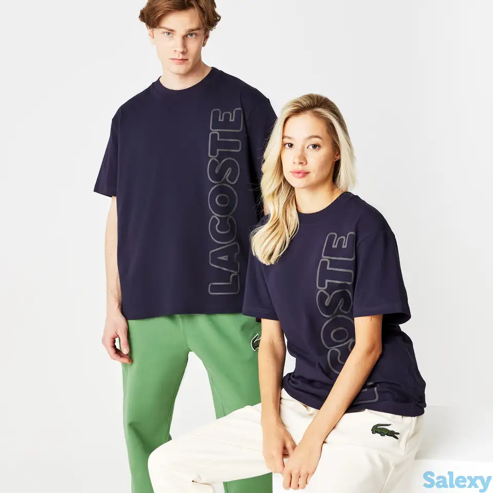 Футболка lacoste свободной посадки unisex, фотография 1