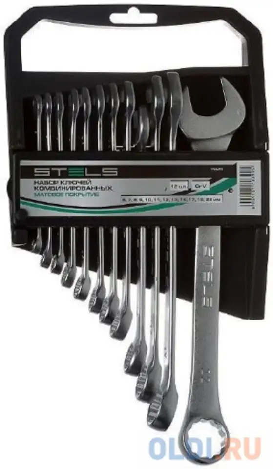 Набор комбинированных ключей stels 15429 (6 - 22 мм)  12, фотография 1
