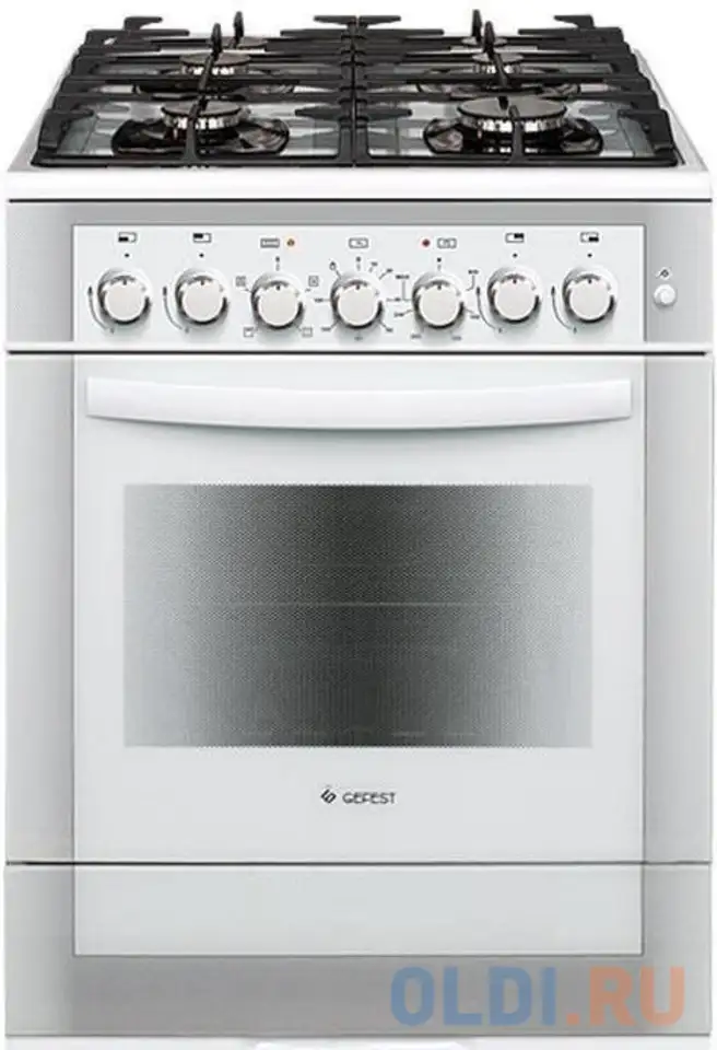 Комбинированная плита gefest 6502-02 0042 белый, фотография 1