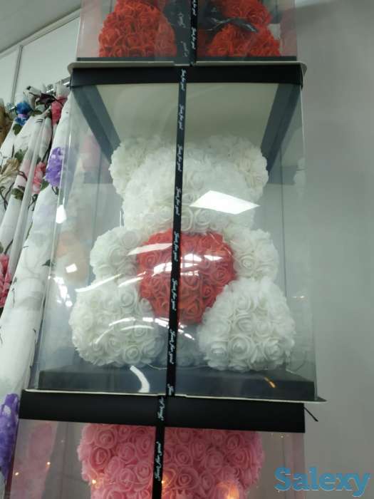 Мишки из роз Тедди Алматы 40см, фотография 2