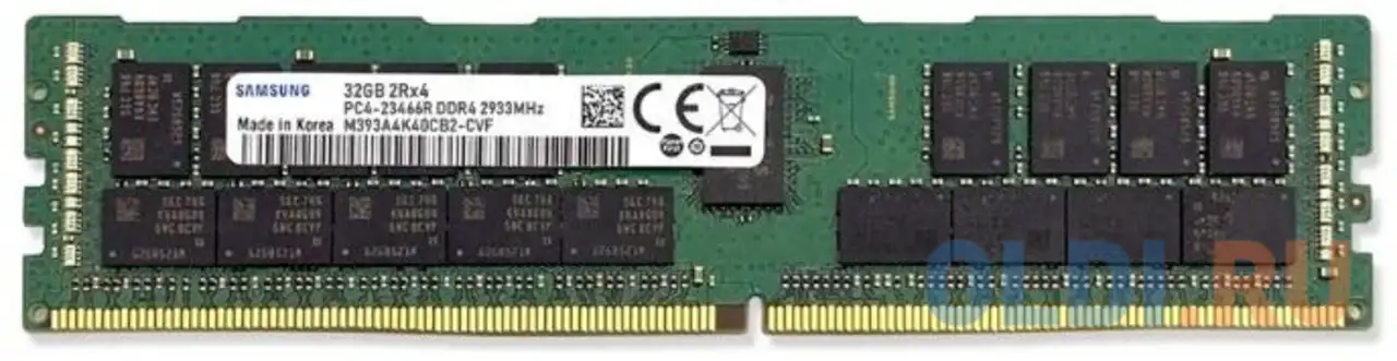 Оперативная память для компьютера samsung m393a4k40cb2-cvf dimm 32gb ddr4 2933mhz, фотография 1