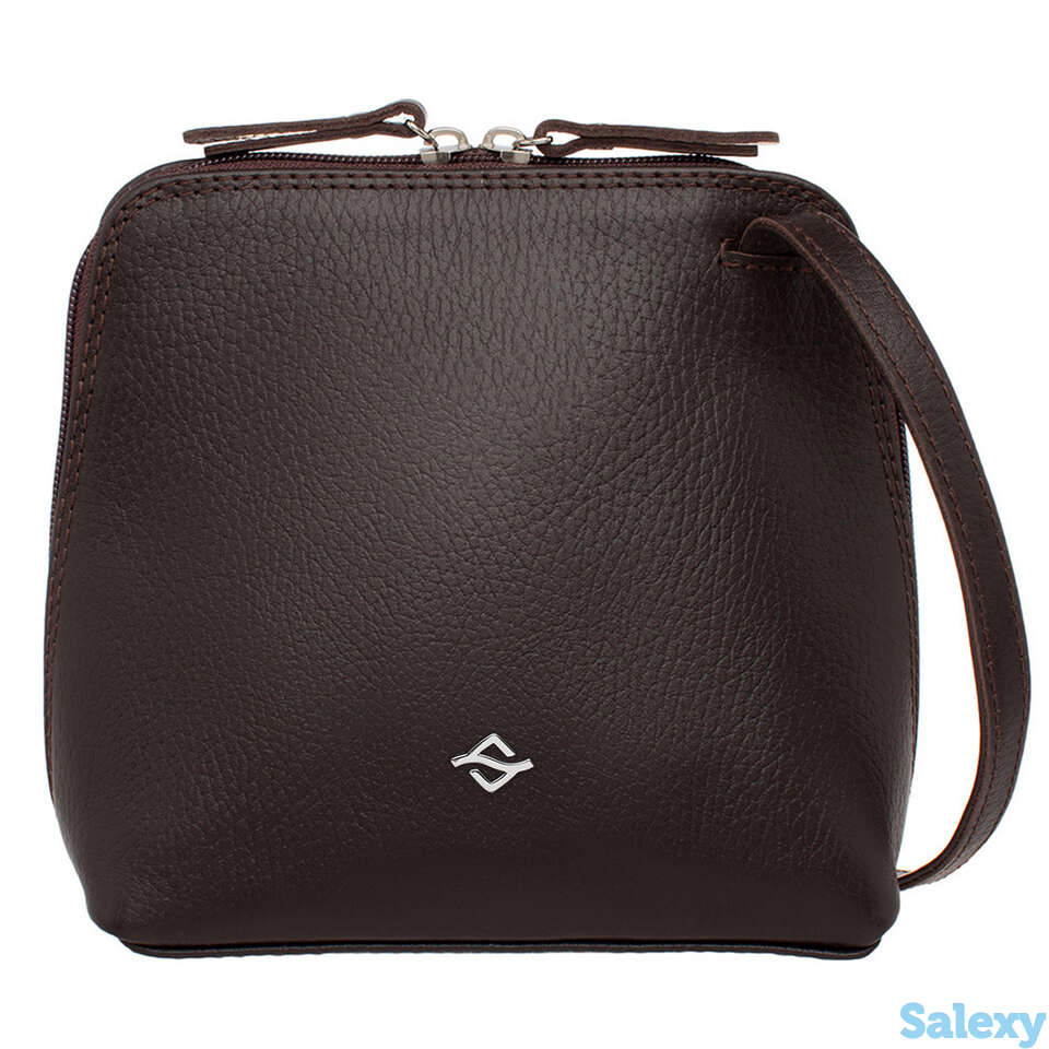 Сумка женская из кожи mallow brown, фотография 3