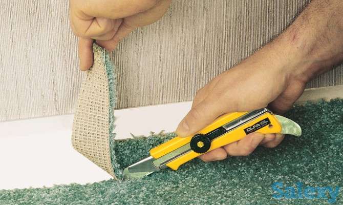 Укладка ковролина, фотография 1