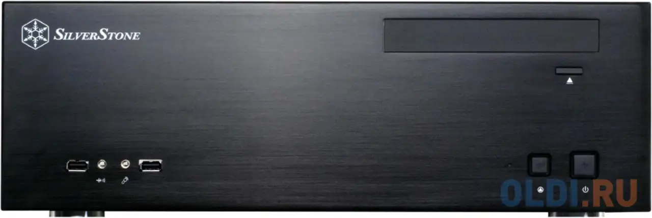 Корпус microatx silverstone sst-gd04b без бп чёрный, фотография 1