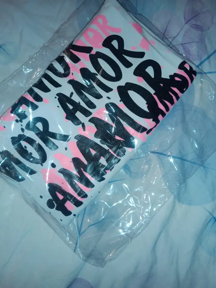 Футболка Amor белый оверзайз с принтом сзади, фотография 2