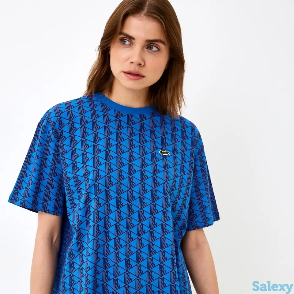 Женская хлопковая футболка lacoste, фотография 1