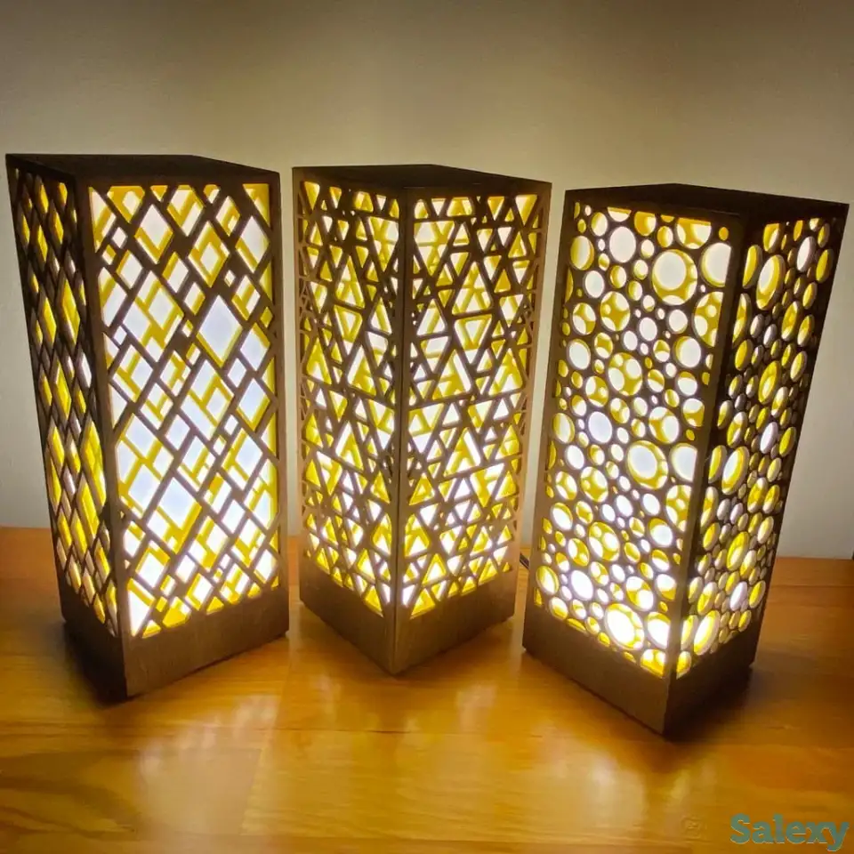 Желтый Интерьерный лампа-ночник, фотография 11