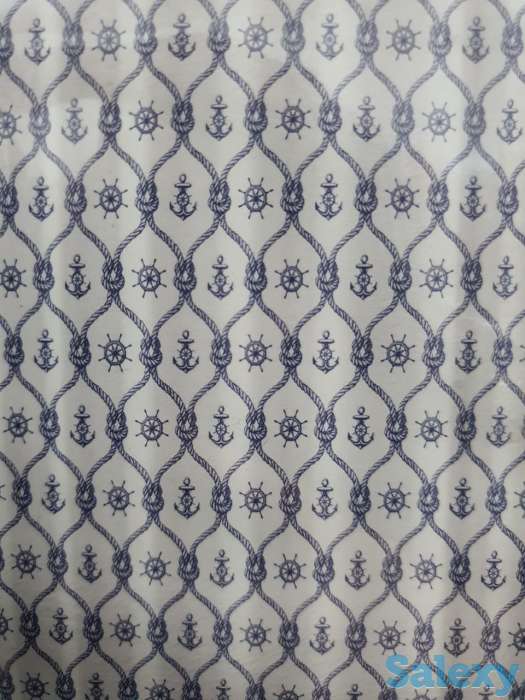 Шторка для ванной и душа, Турция, c якорем, фотография 2