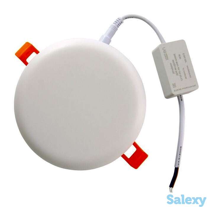 Светильник lightphenomenon downlight lt-tp-dl-06-9w-6500k встраиваемый круглый ф90 led с выносным драйвером, фотография 1
