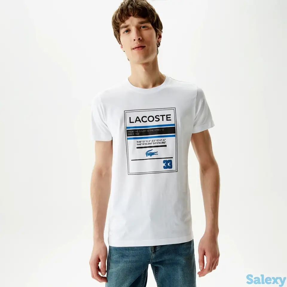 Футболка lacoste slim fit, фотография 1