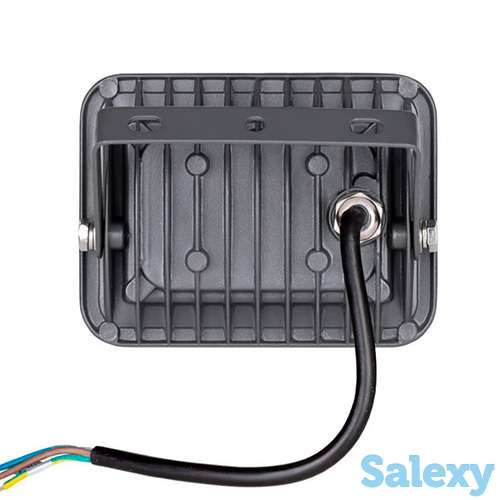 Светодиодный прожектор wolta wfl-10w/06w серый  5500k 10вт smd ip65 850лм, фотография 4