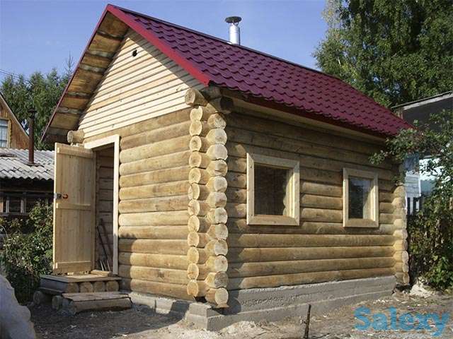 Строительство бани из блока, сруба и бруса., фотография 1