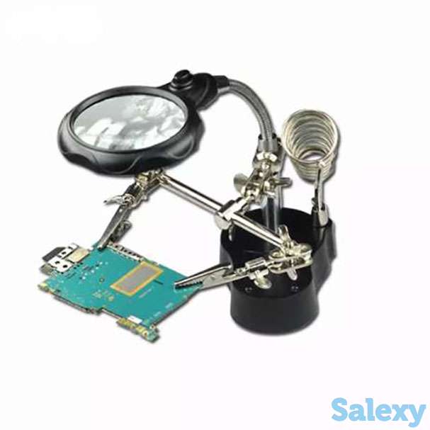 'Третья рука' для пайки и ювелирных работ газовый паяльник-горелка, фотография 1