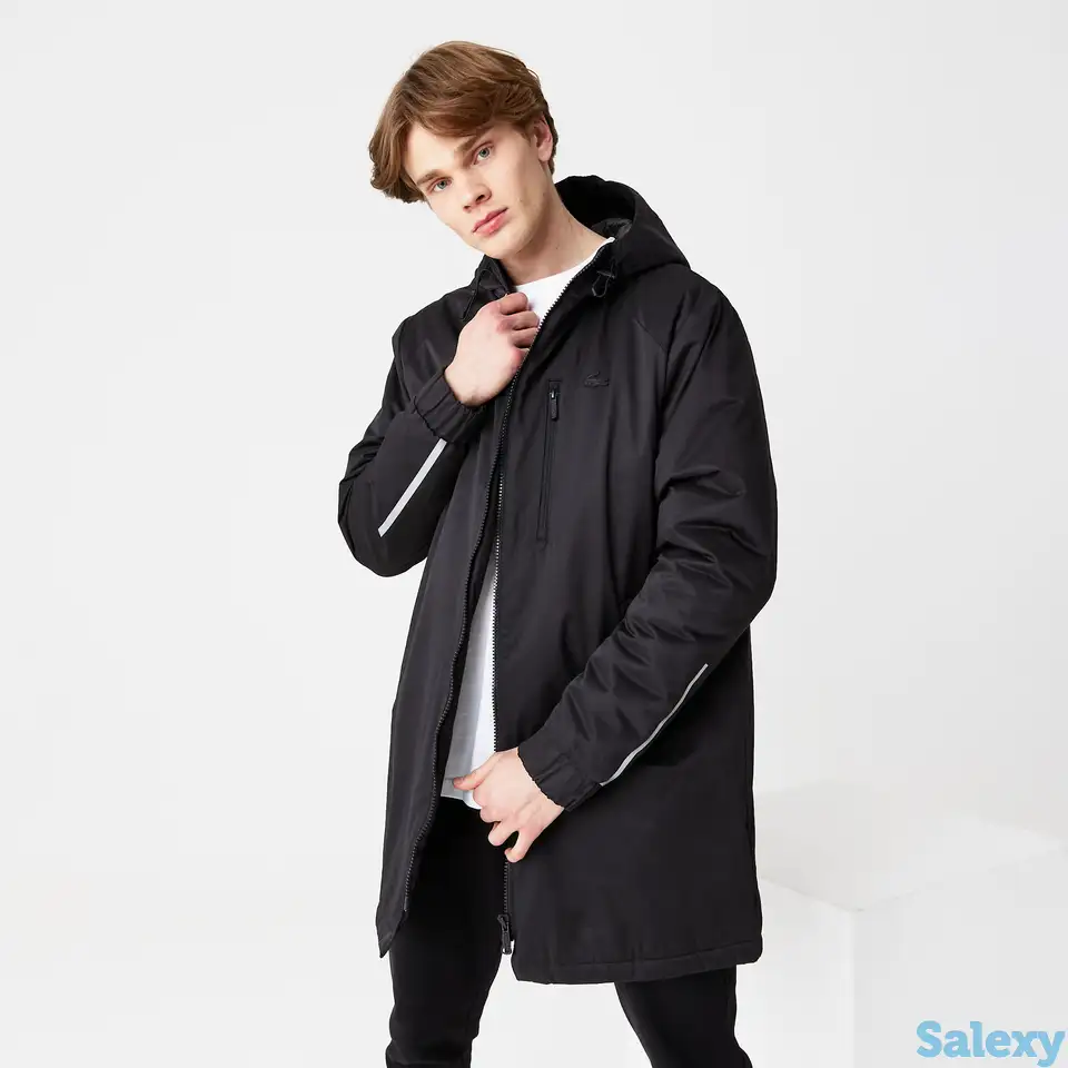 Мужская куртка-ветровка lacoste с капюшоном, фотография 1