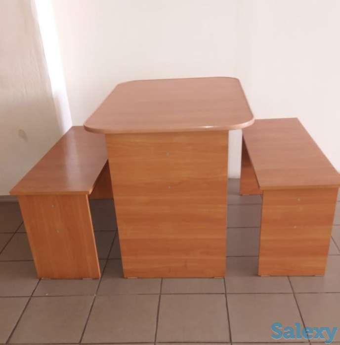 Стол и скамьи, комплект, фотография 1