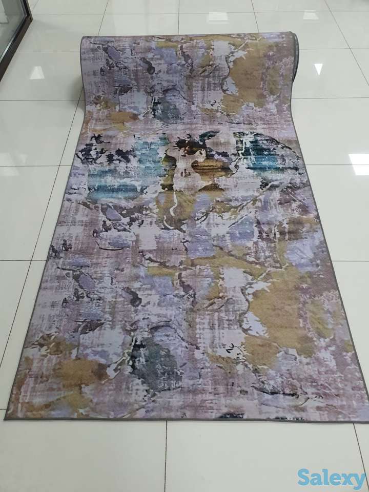 Тренд ковровая дорожка с красками, коврик метражом 120см, фотография 3