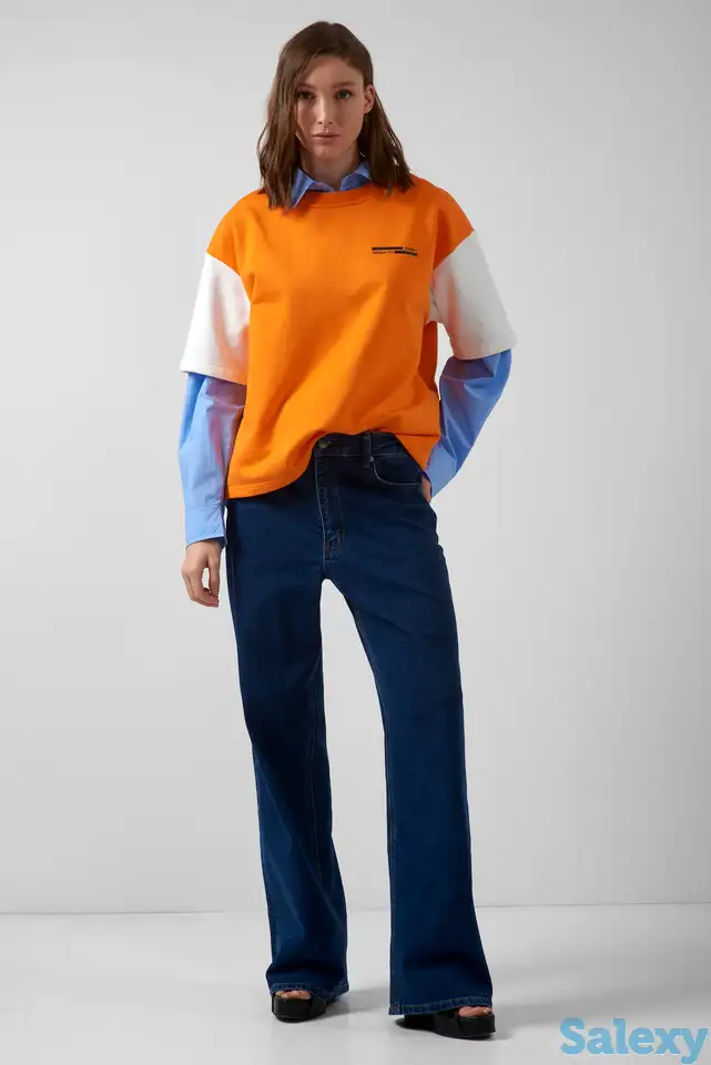 Джинсы с широкими штанинами и высокой посадкой vassa&co, фотография 1