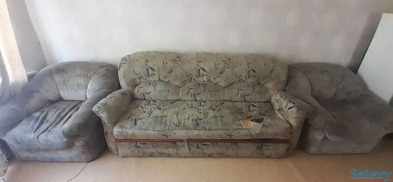 Отдам в дар диван+2 кресла, самовывоз, фотография 1