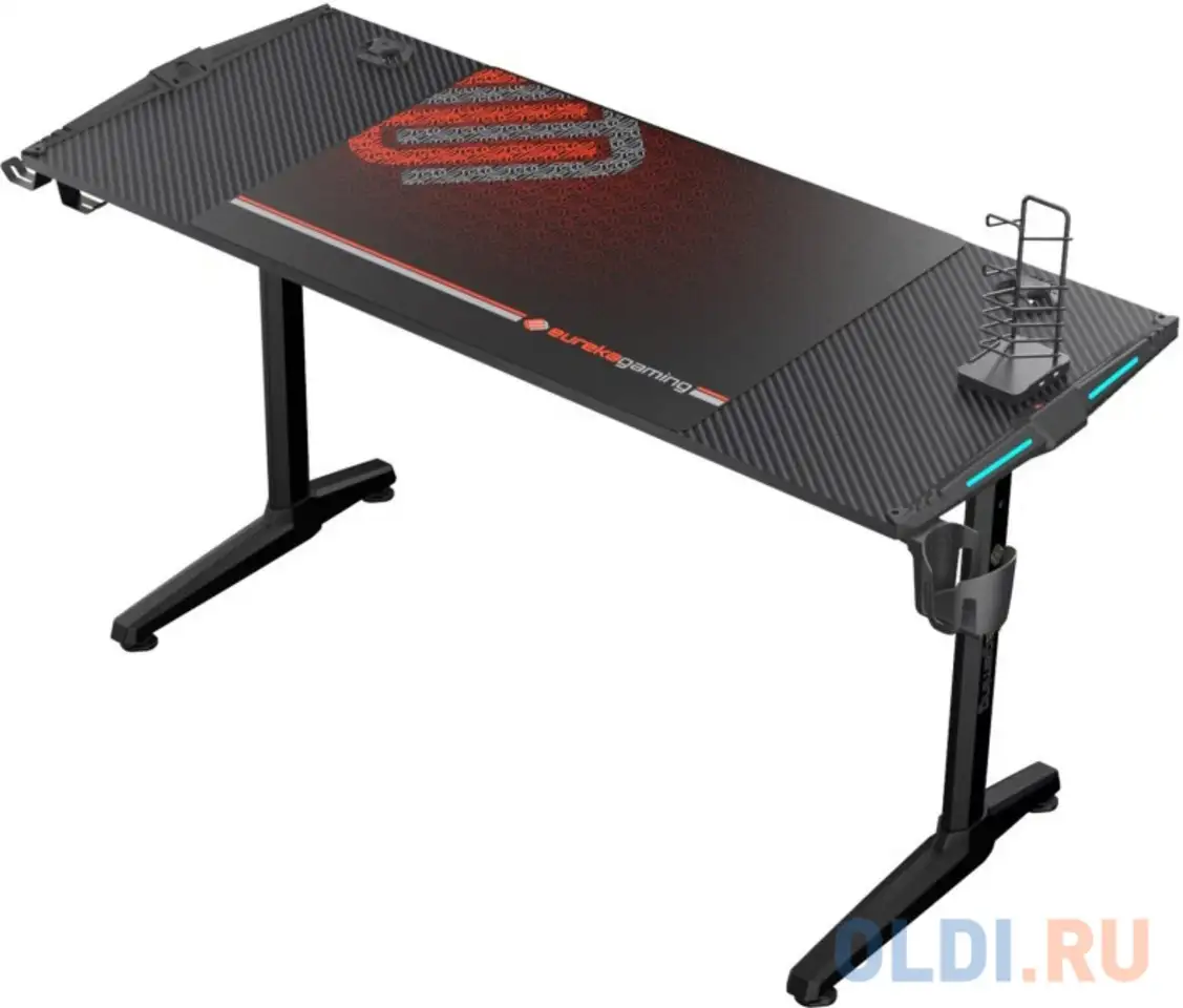 Стол для компьютера (для геймеров) eureka gip 55, black, фотография 1