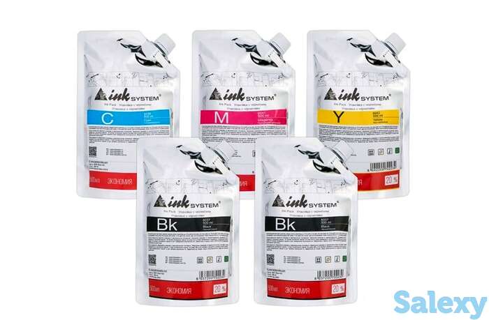 Светостойкие чернила inksystem для фотопечати, дой-пак 500мл (5 цветов), фотография 1