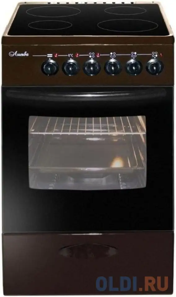 Электрическая плита лысьва ef4011mk00 коричневый, фотография 1