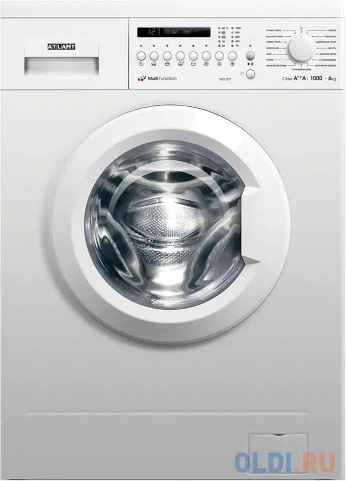 Стиральная машина атлант 60у107-000 белый, фотография 1