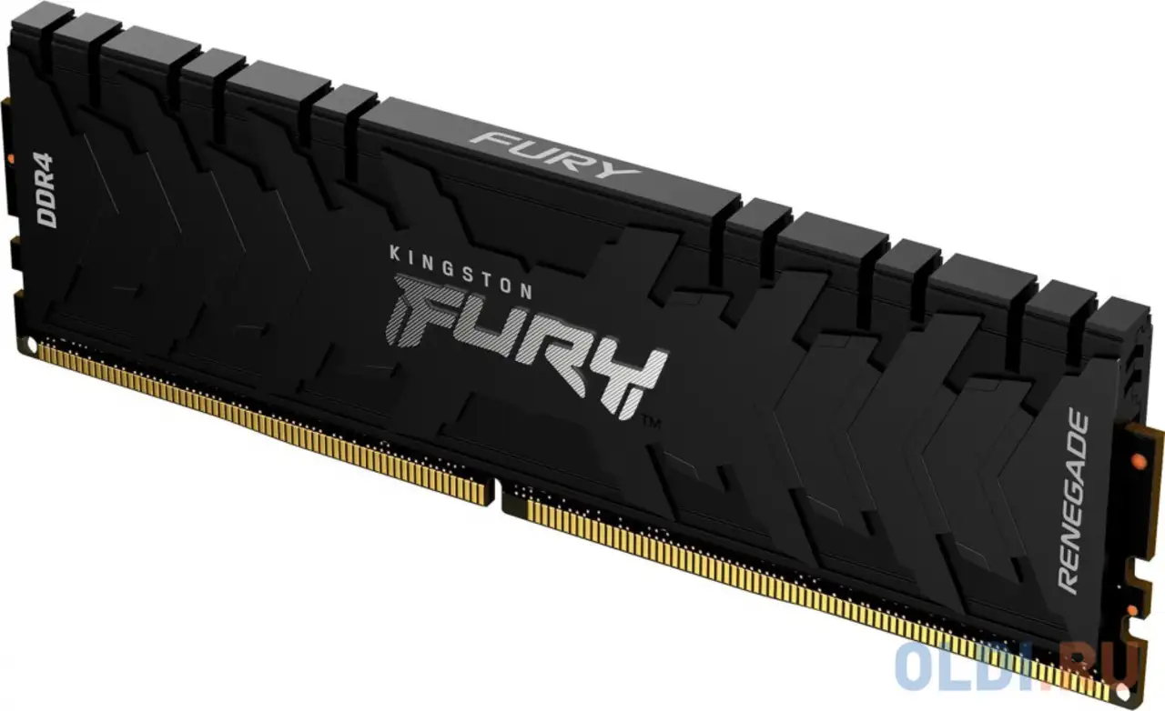 Оперативная память для компьютера kingston fury renegade black dimm 16gb ddr4, фотография 1