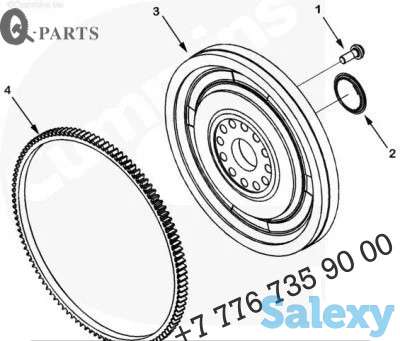 Маховик на Hyundai R220LC, 3283047, 6BT., фотография 1