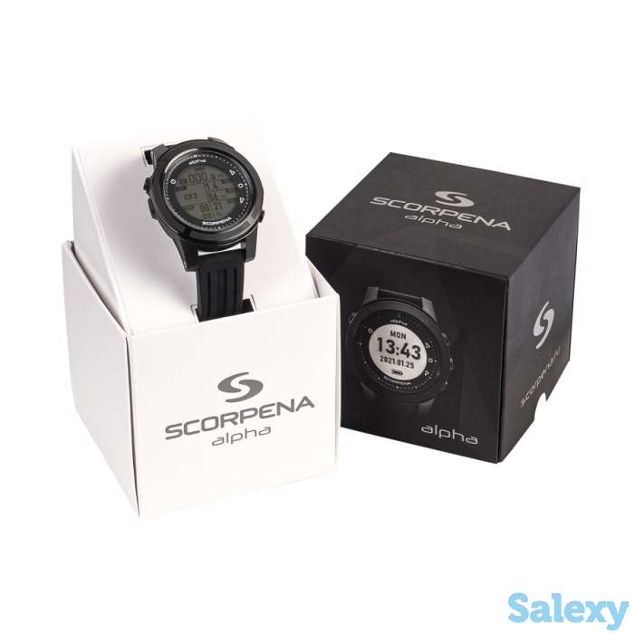 Компьютер- декомпрессиметр scorpena alpha черный, фотография 15