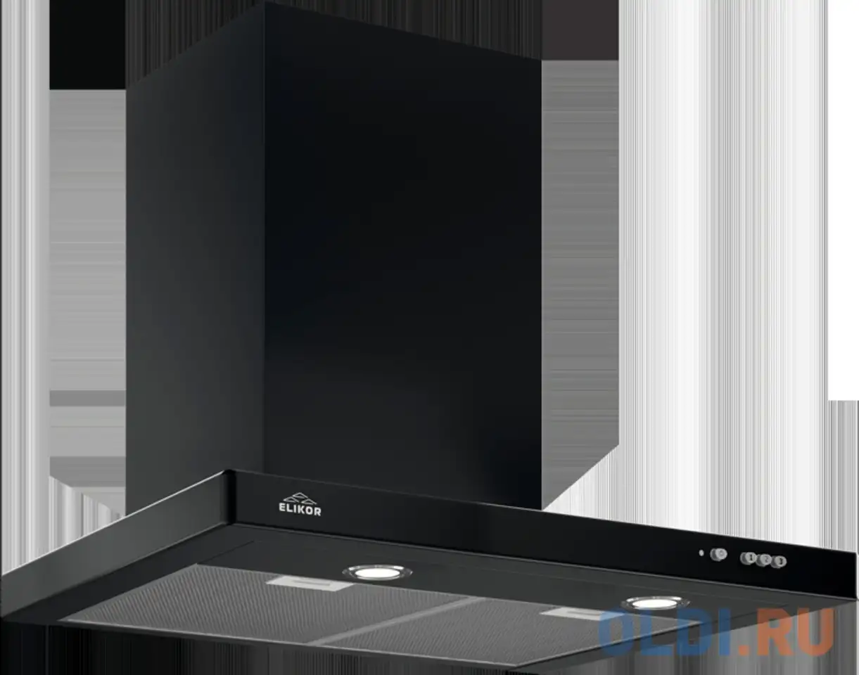 Вытяжка каминная elikor kvadra 60p-650-k3d антрацит, фотография 1