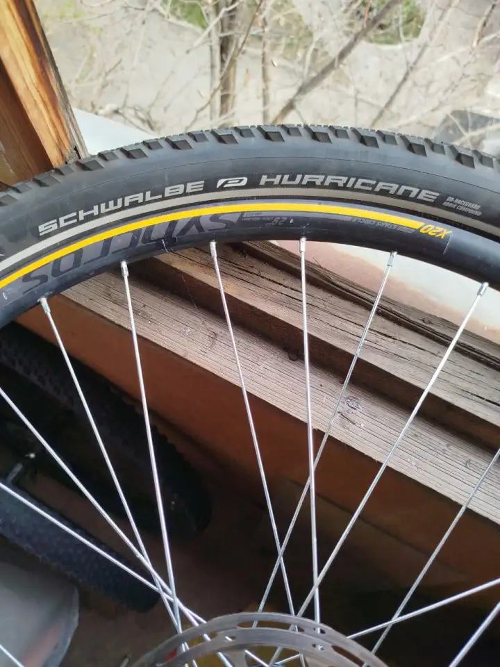 Колеса для велосипеда 2 шт.29 переднее и заднее, покрышки 2.4 Schwalbe Hurricane, фотография 17