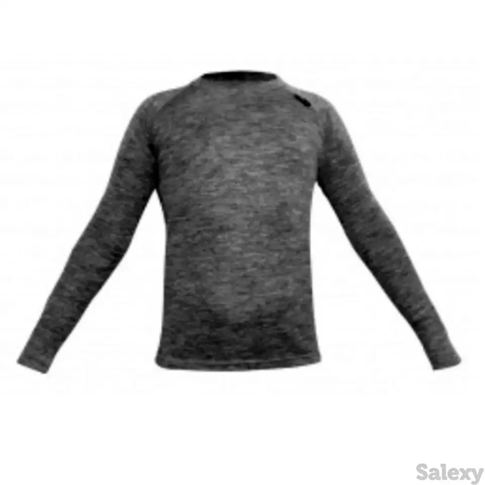 Термокофта snodalen long sleeve crew jr gray, фотография 1