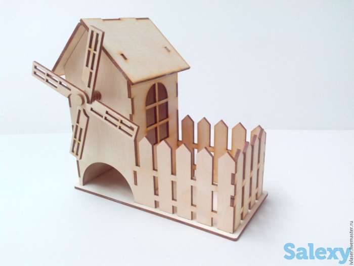 Гравировка из фанеры чайных домиков. Лазерная резка и гравировка из фанеры чайных домиков., фотография 1