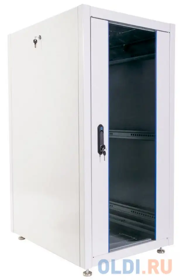 Цмо шкаф телекоммуникационный напольный эконом 24u (600 х 800) дверь стекло,, фотография 1