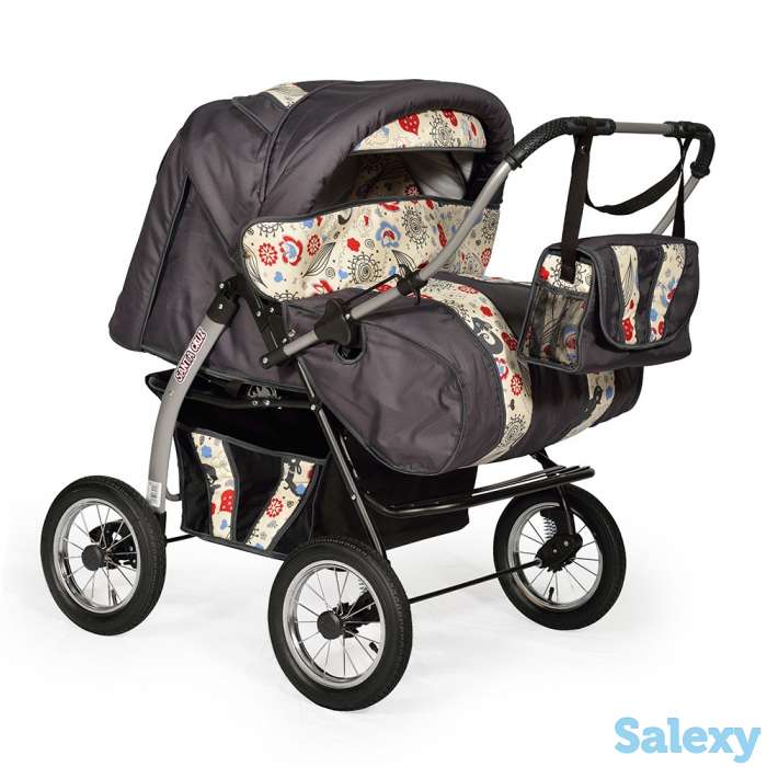 Коляска-трансформер для двойни Indigo Santa Cruz PC, фотография 1