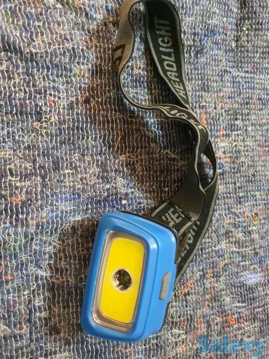 Налобный фонарик на батарейках, фотография 3