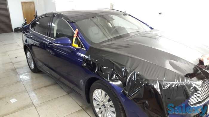 Плёнка под панораму глянец чёрная, специально для крыши авто, фотография 1